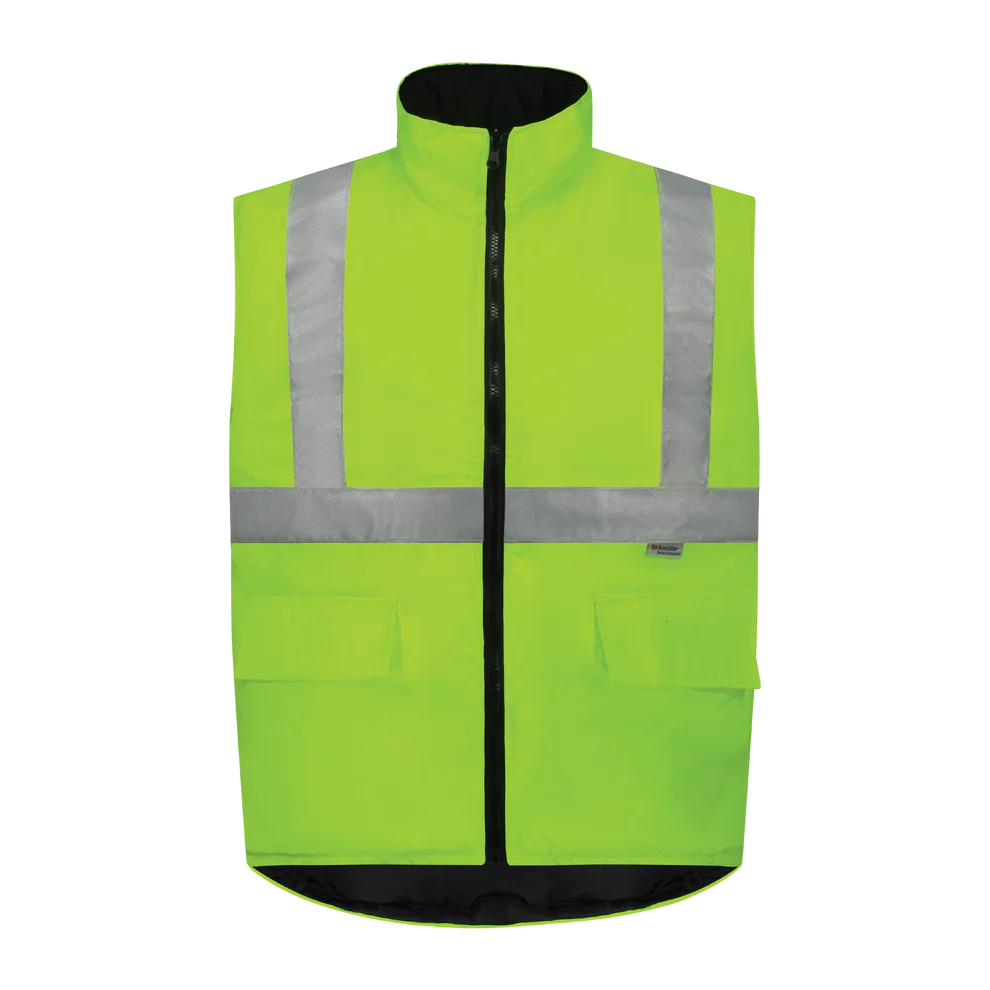 Merch Dept Reversible Hi-vis Puffer Vest