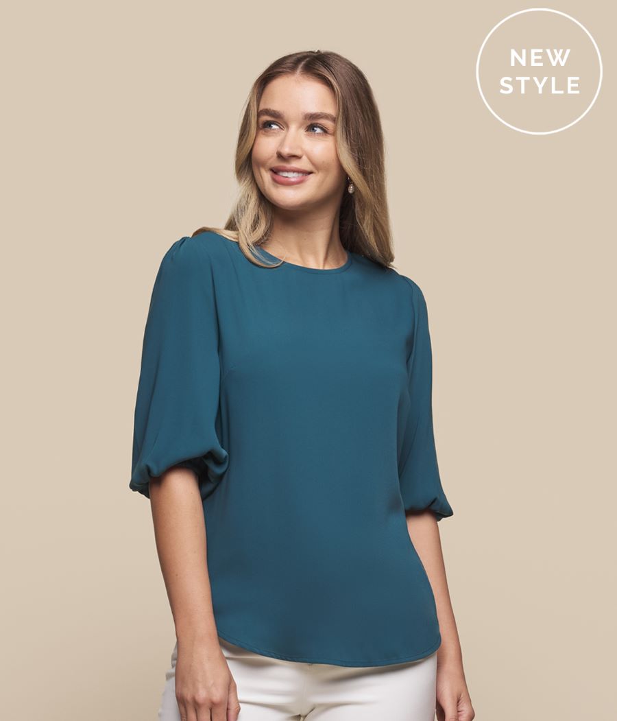 Poppy Puff Sleeve Top